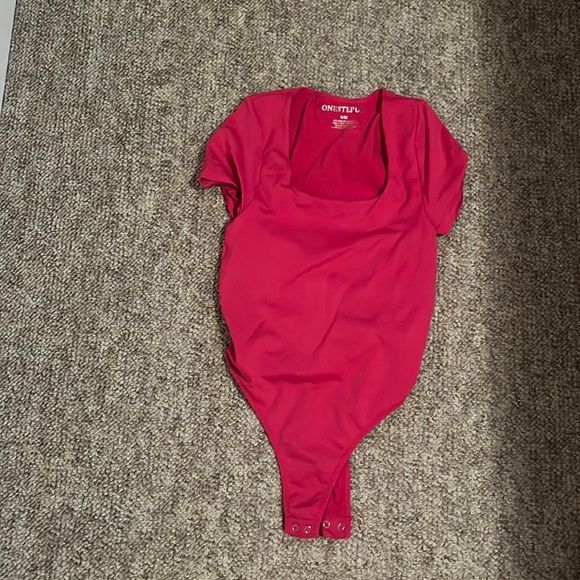 Hot pink body suit new worn once brand one step up - Picture 1 of 1